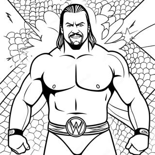דף צביעה של Wwe דפי צביעה