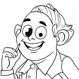 דף צביעה של קונדס מצחיק דפי צביעה