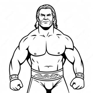 דף צביעה של מדבקת מתאבק אלוף Wwe דפי צביעה