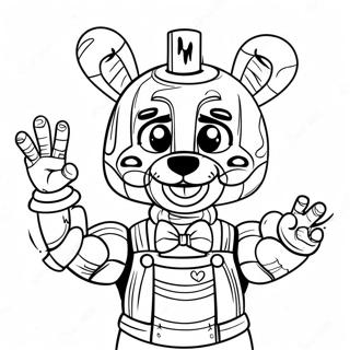 דף צביעה של מיקום אחות Fnaf דפי צביעה