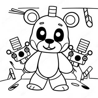 דף צביעה של מיקום אחות Fnaf דפי צביעה