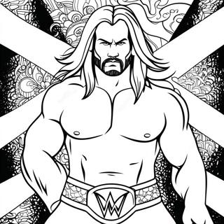 דף צביעה של Wwe דפי צביעה