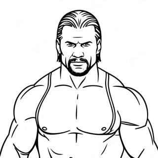 דף צביעה של עטיפת קלסר Wwe דפי צביעה