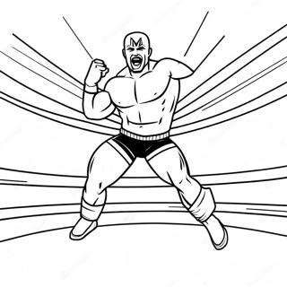 דף צביעה של מתאבק Wwe קופץ על יריב דפי צביעה