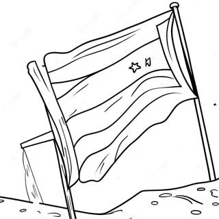 דף צביעה של דגל פלסטין דפי צביעה