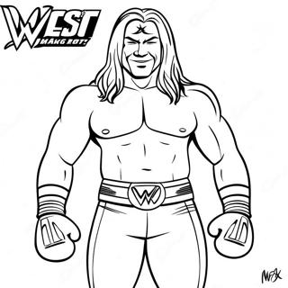 דף צביעה של חבר את הנקודות - Wwe דפי צביעה