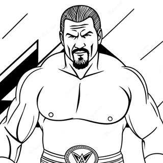 דף צביעה של עקיבה מה-Wwe דפי צביעה