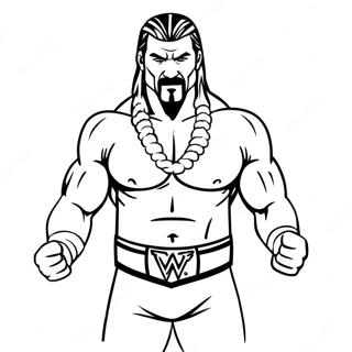 דף צביעה של Wwe דפי צביעה