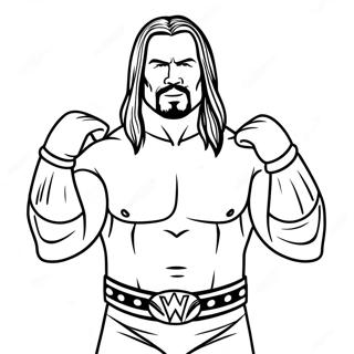 דף צביעה של Wwe דפי צביעה
