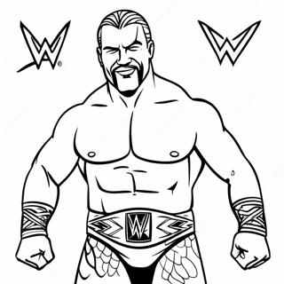 דף צביעה של Wwe דפי צביעה
