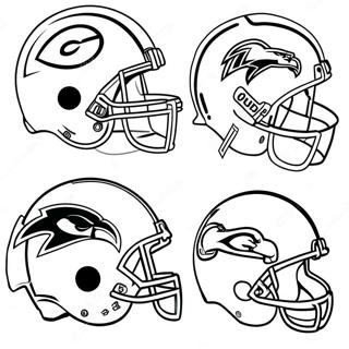 לוגואי קבוצות Nfl צבעוניים - דף צביעה דפי צביעה