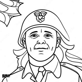 Brave Veterans Coloring Page דפי צביעה