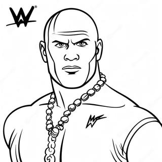 דף צביעה של Wwe עם סמן נקודה דפי צביעה