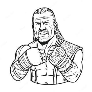 דף צביעה של Wwe עם סמן נקודה דפי צביעה