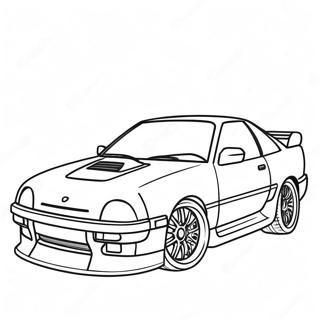 דף צביעה של רכב Jdm דפי צביעה