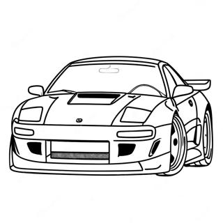 דף צביעה של רכב Jdm דפי צביעה