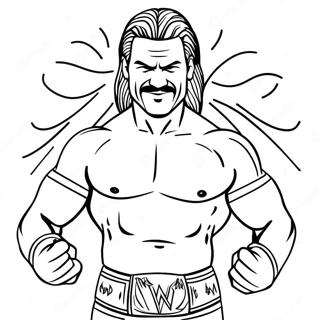 דף צביעה של מתאבק Wwe דינמי דפי צביעה