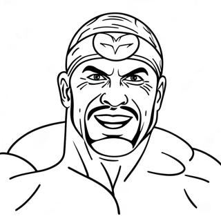 הפוך תמונה ל-Wwe - דף צביעה דפי צביעה